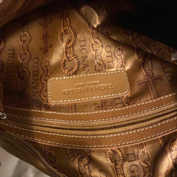 Tignanello Purse Shoulder/crossbody Bag Brown Leather - Picture 3 of 11